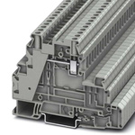 Phoenix Contact UT 4-L Series Grey DIN Rail Terminal Block, Screw Termination