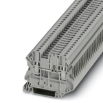 Phoenix Contact UT 2.5-TG-P/P Series Grey Disconnect Terminal Block, Single-Level, Screw Termination