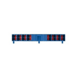 Weidmuller P Series Blue DIN Rail Terminal Block, Quadruple-Level, Push In Termination