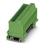 Phoenix Contact MSTBVK 2.5/ 4-G-5.08 Series DIN Rail Terminal Block, Screw Termination