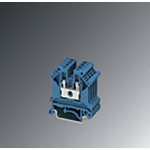 Phoenix Contact UK3 BU Series Blue Din Rail Terminal, Single-Level, Screw Termination