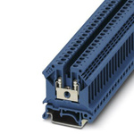 Phoenix Contact UK5 BU Series Blue DIN Rail Terminal Block, 0.2 → 4mm², Single-Level, Screw Termination