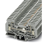 Phoenix Contact UGSK 6 Series Grey Test Disconnect Terminal Block, Single-Level, Screw Termination
