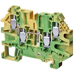 Omron XW5G Series Grey DIN Rail Terminal Block, 4mm², Single-Level, Screw Termination