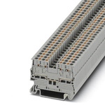 Phoenix Contact PT 2.5/S-QUATTRO CUS Series Feed Through Terminal Block, Push In Termination