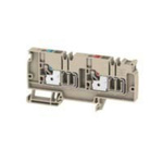 Weidmuller A Series Beige DIN Rail Terminal Block, 6mm², Single-Level, Push In Termination
