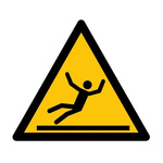 RS PRO Self-Adhesive Hazard & Warning Floor Sticker