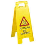 Brady Attention Sol Glissant Hazard Warning Sign (French)