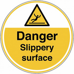 RS PRO Self-Adhesive Dangerous Hazard & Warning Label (English)