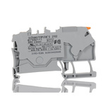Wago TOPJOB S, 2102 Series Grey Feed Through Terminal Block, 2.5mm², Single-Level, Push-In Cage Clamp Termination,