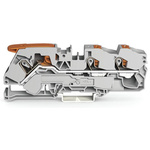 Wago TOPJOB S, 2116 Series Grey Feed Through Terminal Block, 16mm², Single-Level, Push-In Cage Clamp Termination, ATEX,