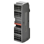 Omron XW6T Series Red DIN Rail Terminal Block, 0.14 → 2.5mm², Screw Termination