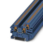 Phoenix Contact PTV Series Blue Feed Through Terminal Block, 0.14 → 2.5mm², Single-Level, Push In Termination,