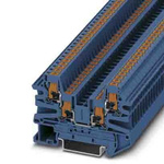 Phoenix Contact PTV Series Blue Feed Through Terminal Block, 0.14 → 2.5mm², Single-Level, Push In Termination,