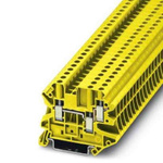 Phoenix Contact UT 4 Series Yellow Feed Through Terminal Block, 0.14 → 6mm², Screw Termination, ATEX, IECEx
