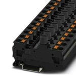 Phoenix Contact PT Series Black Fused DIN Rail Terminal, Single-Level, Fused