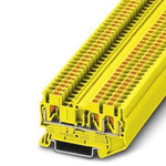 Phoenix Contact PT 2,5 Series Yellow Feed Through Terminal Block, 0.14 → 4mm², Push In Termination, ATEX, IECEx