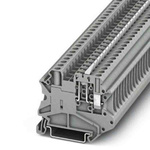 Phoenix Contact UT Series Grey Knife Disconnect Terminal Block, Screw Termination