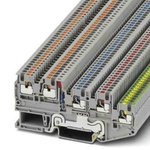 Phoenix Contact PTIO Series Grey DIN Rail Terminal Block, 1.5mm², Push In Termination