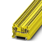 Phoenix Contact ST 1,5 Series Yellow Feed Through Terminal Block, 0.08 → 1.5mm², Spring Clamp Termination, ATEX,