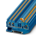 Phoenix Contact PT Series Blue Knife Disconnect Terminal Block, Push In Termination