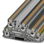 Phoenix Contact Grey DIN Rail Terminal Block, 0.14 → 4mm², Push In Termination