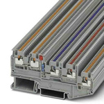 Phoenix Contact PTIO Series Grey DIN Rail Terminal Block, 1.5mm², Push In Termination