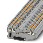 Phoenix Contact PT Series Grey Disconnect Terminal Block, Push In Termination