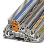 Phoenix Contact Grey DIN Rail Terminal Block, 0.14 → 4mm², Push In Termination