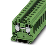 Phoenix Contact UT 16 Series Green Feed Through Terminal Block, 1.5 → 25mm², Screw Termination, ATEX, IECEx