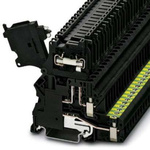 Phoenix Contact UT Series Black DIN Rail Terminal Block, Single-Level