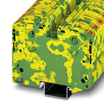 Phoenix Contact PTPOWER 35 Series Green, Yellow Component Terminal Block, 35mm², Push In Termination