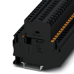 Phoenix Contact PT 6 Series Black Fused DIN Rail Terminal, 10mm², Single-Level