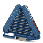 Phoenix Contact PTRV 8 BU/WHRD Series Blue DIN Rail Terminal Block, 0.14 → 2.5mm², Push In Termination