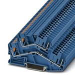 Phoenix Contact PTTBS 2.5/2P BU Series Blue Double Level Terminal Block, 0.14 → 4mm², Push In Termination