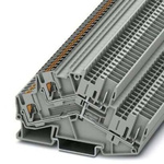 Phoenix Contact PTTBS 2.5/2P-PV Series Grey Double Level Terminal Block, 0.14 → 4mm², Push In Termination