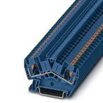 Phoenix Contact PTS 4 BU Series Blue Feed Through Terminal Block, 0.2 → 6mm², Push In Termination, ATEX, IECEx