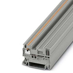 Phoenix Contact PT 1 Series Grey Feed Through Terminal Block, 0.14 → 1.5mm², Push In Termination