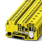 Phoenix Contact STU 35/ 4X10 Series Yellow DIN Rail Terminal Block, 0.2 → 10mm², Spring Cage Termination