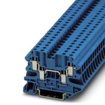 Phoenix Contact UT 4 Series Blue Feed Through Terminal Block, 0.14 → 6mm², Screw Termination, ATEX, IECEx