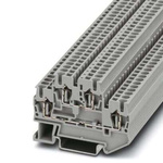 Phoenix Contact 5, STTB 2 Series Grey Double Level Terminal Block, 0.08 → 4mm², Spring Cage Termination