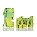 Phoenix Contact PT 6 Series Green, Yellow Component Terminal Block, 10mm², Push In Termination, ATEX, IECEx