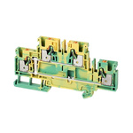 Rockwell Automation 1492-P Series Green/Yellow Feed Through Terminal Block