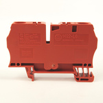 Rockwell Automation 1492 Series Red DIN Rail Terminal Block, 6mm², Spring Clamp Termination, ATEX, IECEx