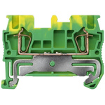Siemens Green/Yellow DIN Rail Terminal Block, 1.5mm², Single-Level, Spring Termination