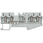 Siemens ALPHA Series Grey DIN Rail Terminal Block, 4mm², Single-Level