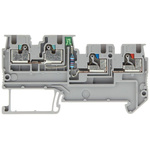 Siemens 8WH6003 Series Grey DIN Rail Terminal Block, 1.5mm², Triple-Level, Plug In Termination