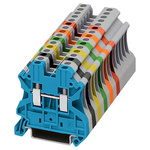 Siemens 8WH1000-0AF08 Series Black DIN Rail Terminal Block, Single-Level, Screw Termination
