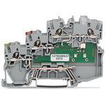 Wago TOPJOB S, 2000 Series Grey Terminal Block, 1mm², Triple-Level, Push-In Cage Clamp Termination