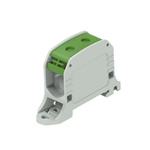 Entrelec 1SNF Series Green, Grey Terminal Block, 2-Level, Cable Termination